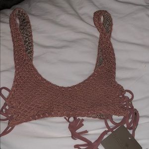 NEW WITH TAGS Acacia swim bikini top, size small